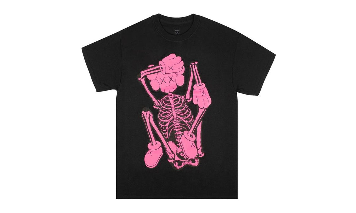 KAWS Skeleton New Fiction Bone T-Shirt Black