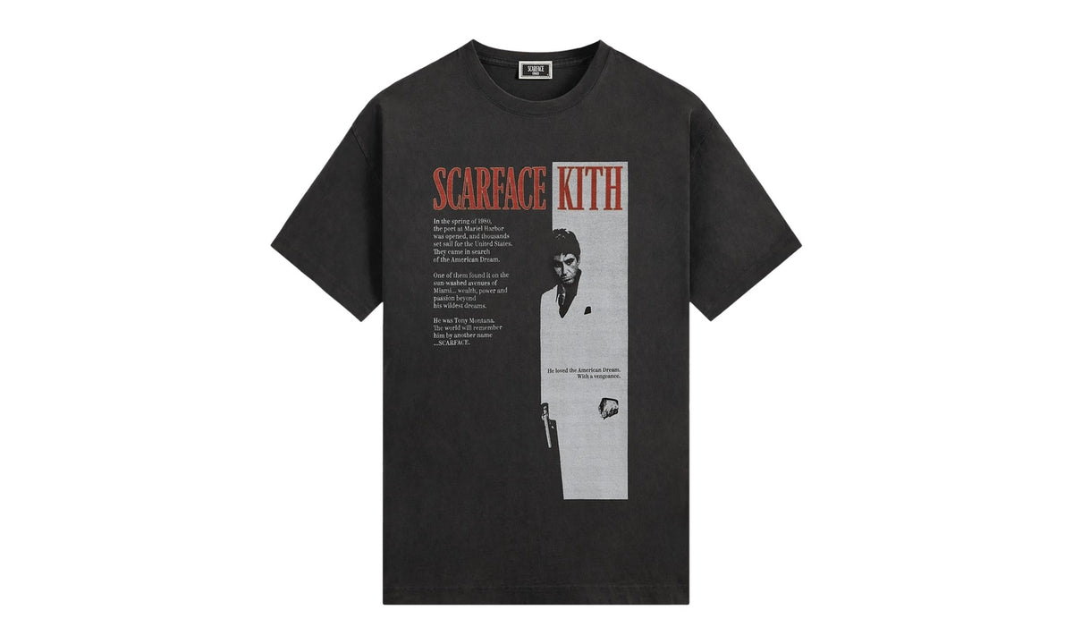 Kith For Scarface Film Poster Vintage Tee Black