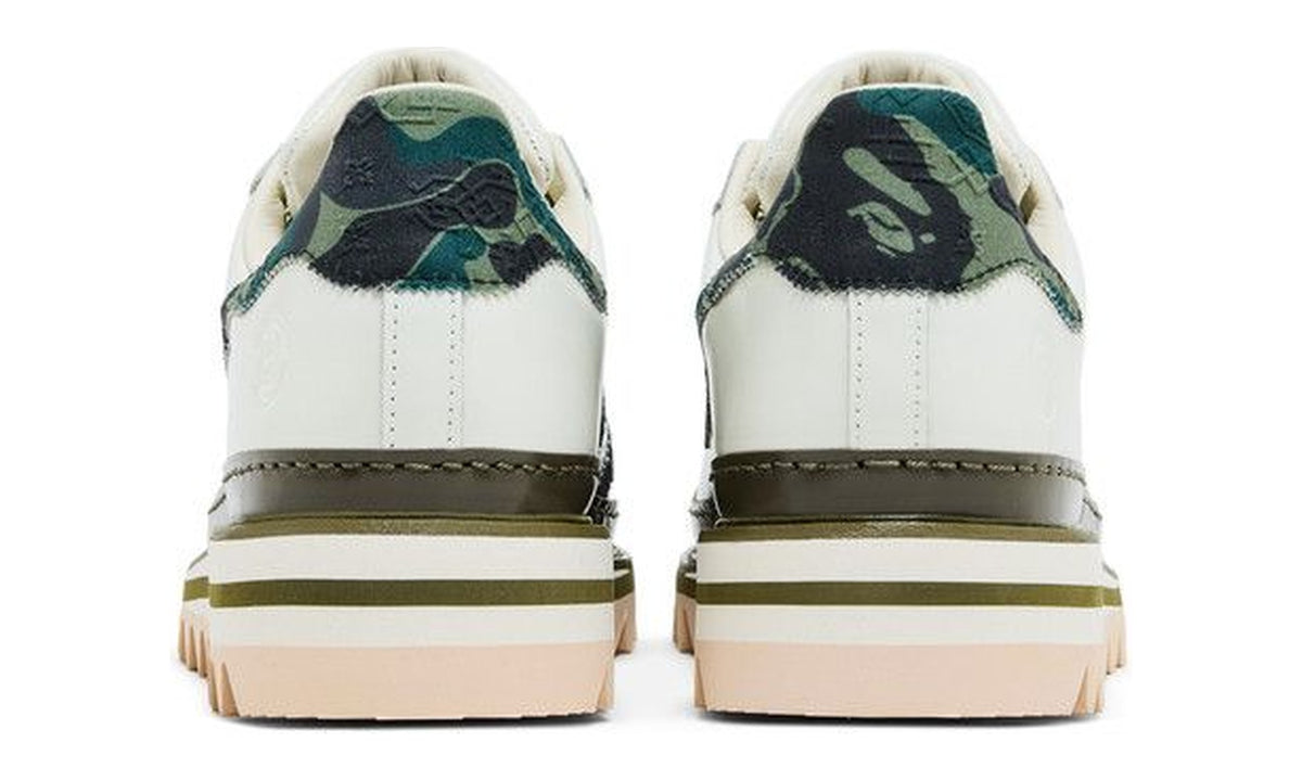 CLOT x BAPE x adidas Superstar Off White Olive Cargo