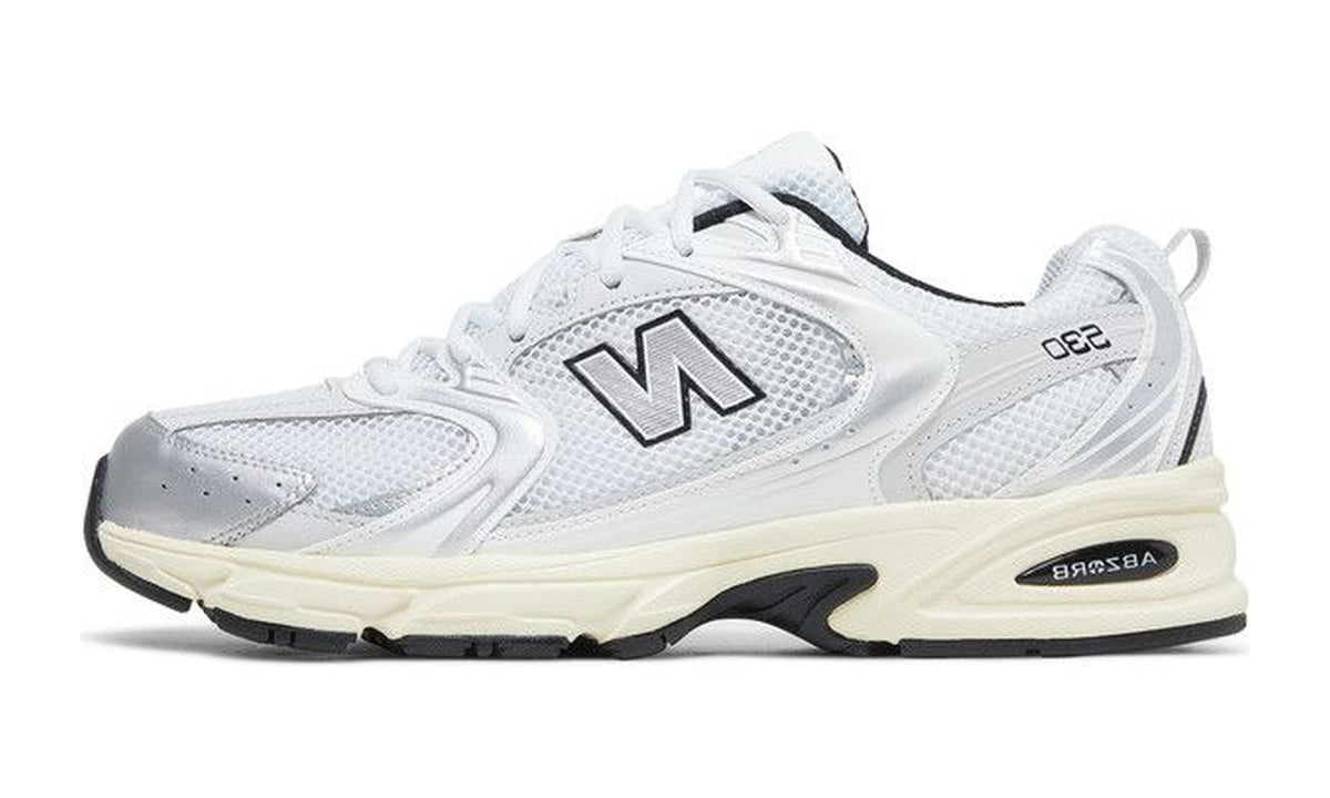 New Balance 530 White Metallic Silver