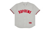 Supreme Ultrasuede Mesh Baseball Jersey Grey