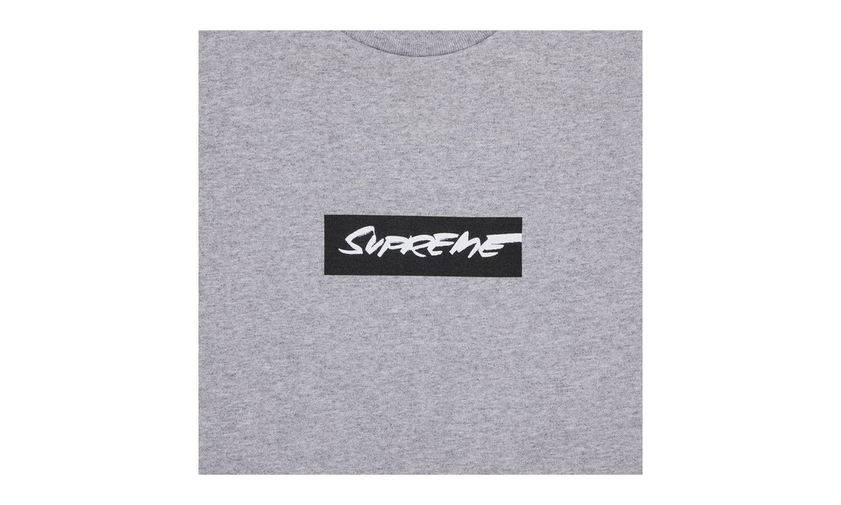 Supreme Futura Box Logo Tee Heather Grey