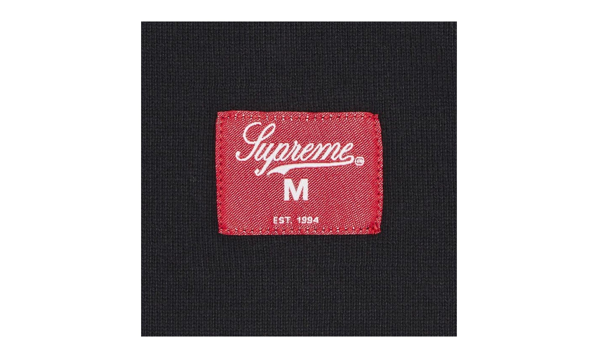 Supreme Paneled Piping Long-Sleeve Top Black