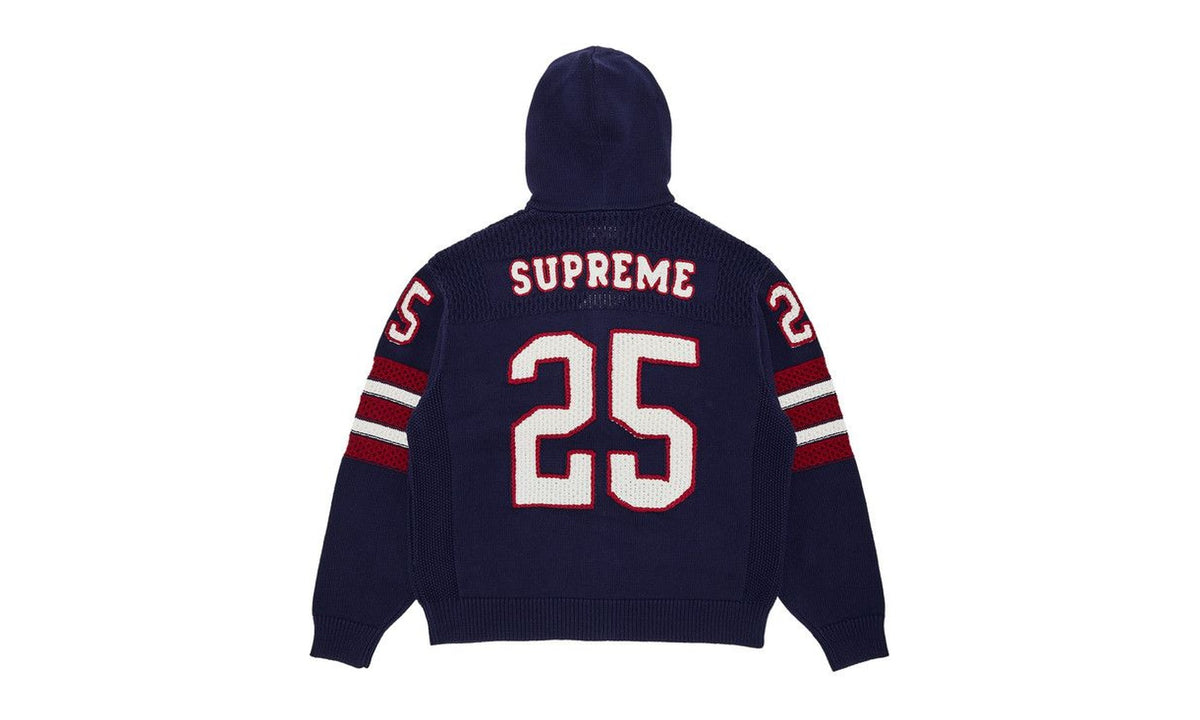 Supreme Sport Zip Up Hooded Sweater Navy