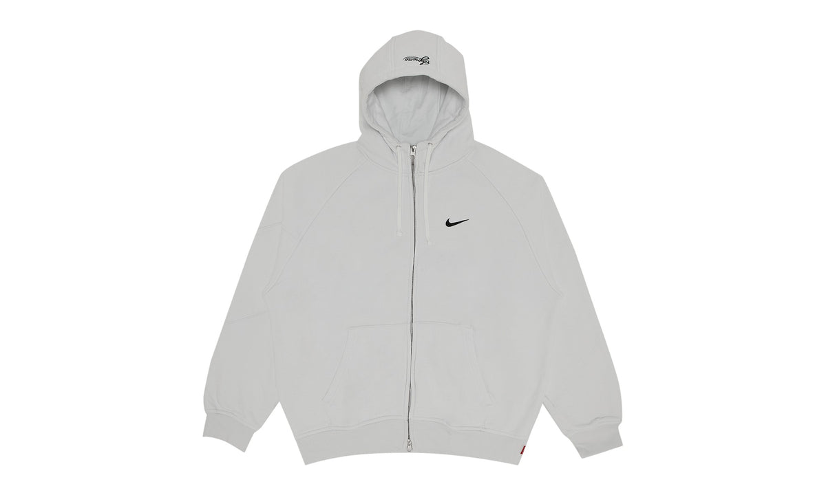 Supreme x Nike Zip Up Hooded Sweatshirt White