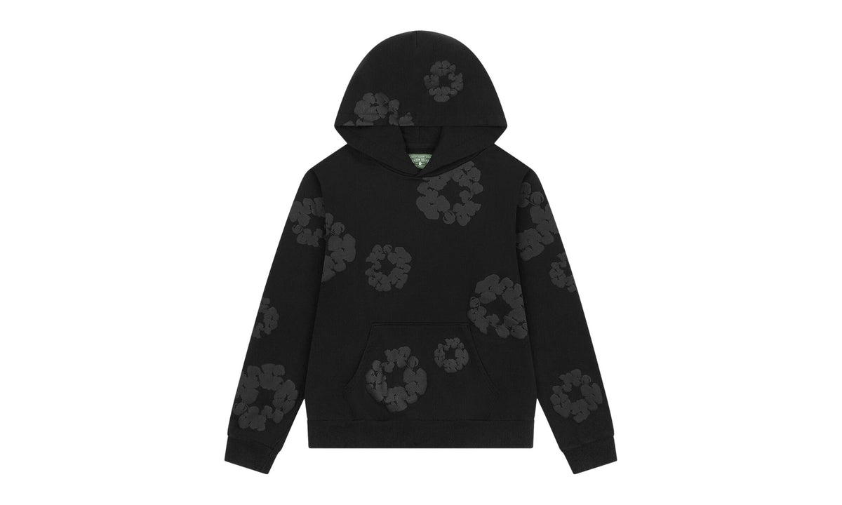Denim Tears Mono Wreath Hoodie Black