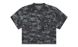Denim Tears Camo Cotton Wreath Mesh Football Top Black Black Camo