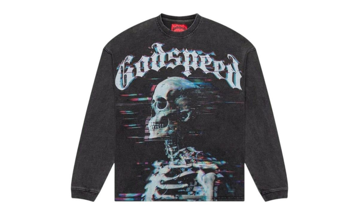 Godspeed Matrix Glitch L/S Tee Black