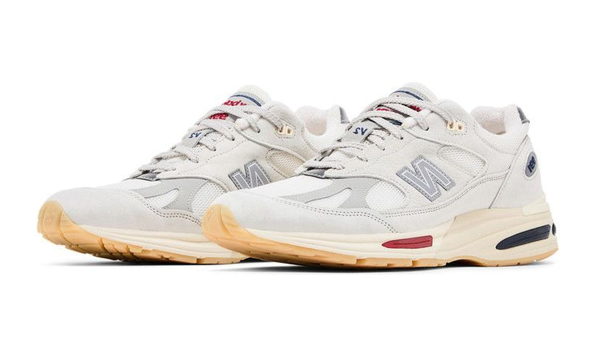 New Balance 991v2 Made in England Vintage Sport Pack - White