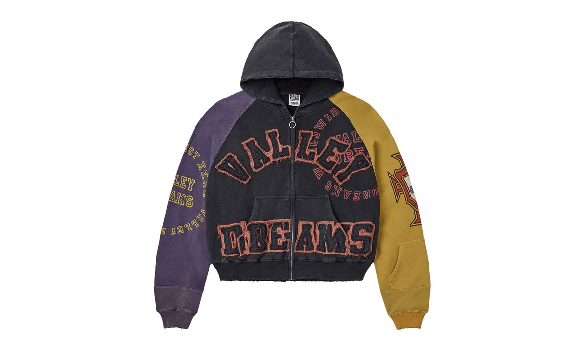 Vale Forever Crest Zip Up Purple/Black/Yellow