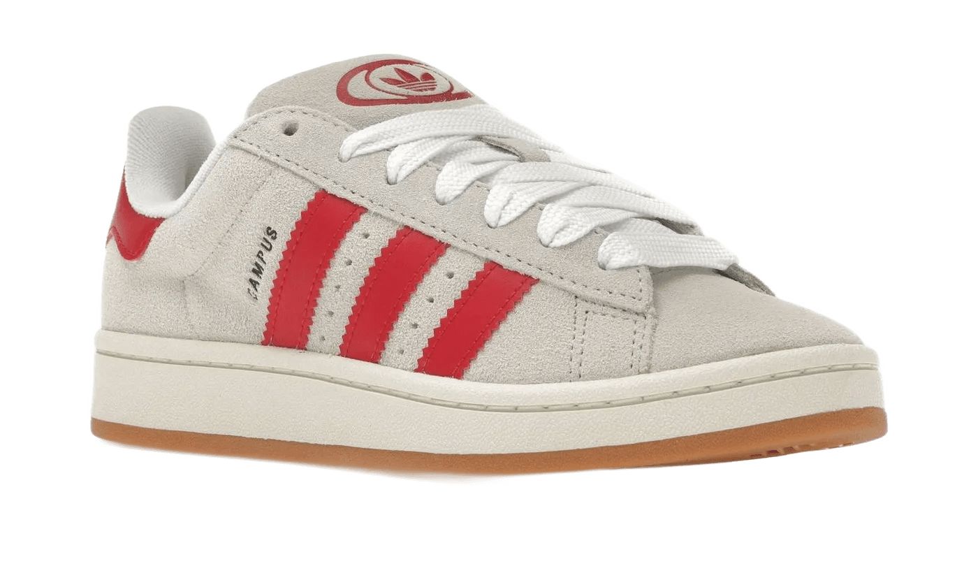 Adidas Campus 00s Crystal White Better Scarlet