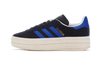 Adidas Adidas Gazelle Bold Core Black Lucid Blue - HQ4408