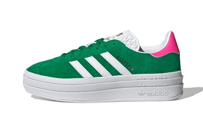Adidas Gazelle Bold Green Lucid Pink - IG3136