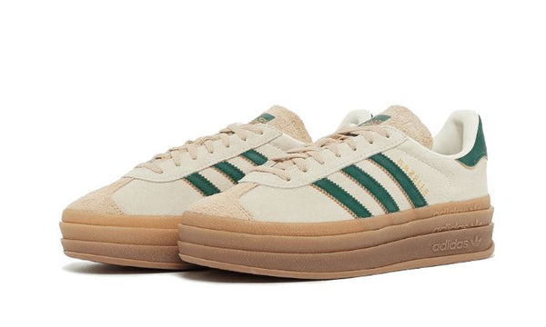 Adidas Gazelle Bold Magic Beige Collegiate Green - ID7056