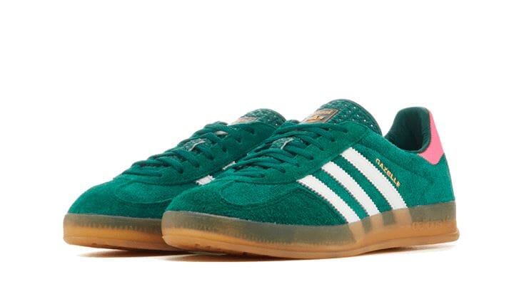 Adidas Gazelle Indoor Collegiate Green Lucid Pink – limitierter Sneaker bei Shade Studios