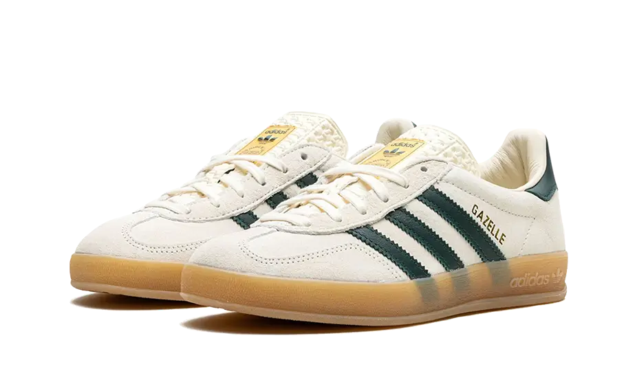 Adidas Gazelle Indoor Cream White Collegiate Green Gum - IH7502