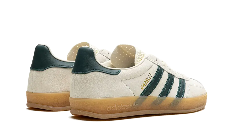 Adidas Gazelle Indoor Cream White Collegiate Green Gum - IH7502