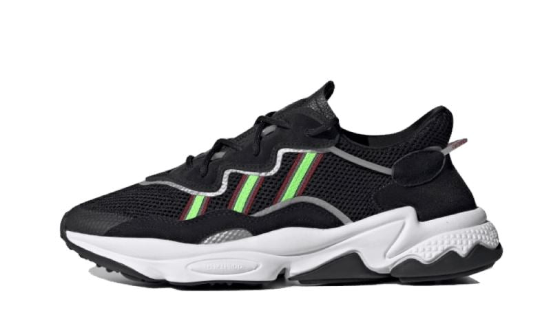 Adidas Ozweego Core Black Solar Green – limitierter Sneaker bei Shade Studios