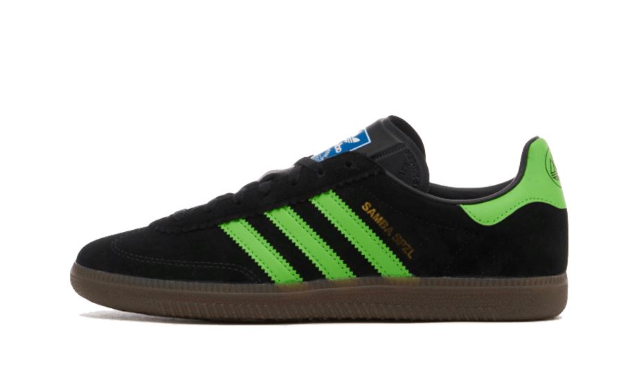 Adidas Samba Deco SPZL Core Black Lucid Lime – limitierter Sneaker bei Shade Studios