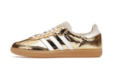 Adidas Samba OG Gold Metallic Cracked Leather