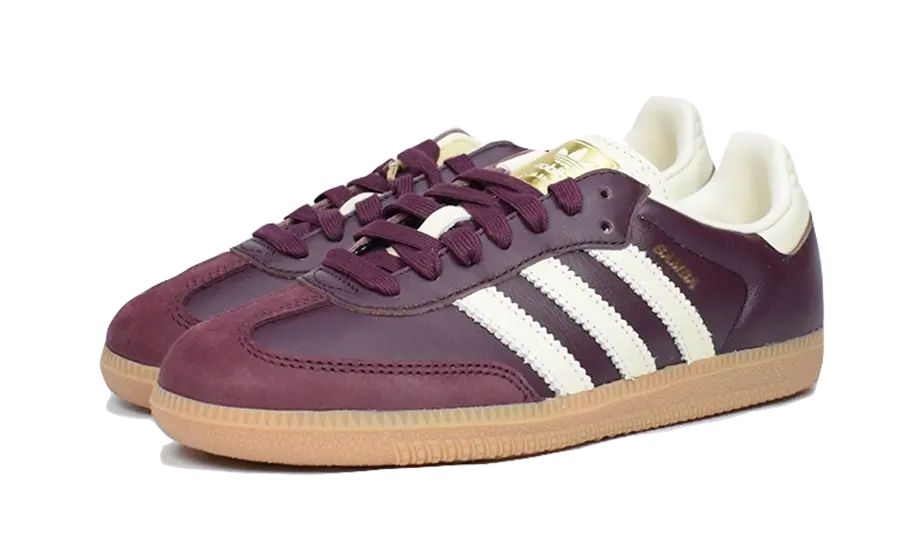 Adidas Samba OG Maroon Gold Metallic – limitierter Sneaker bei Shade Studios