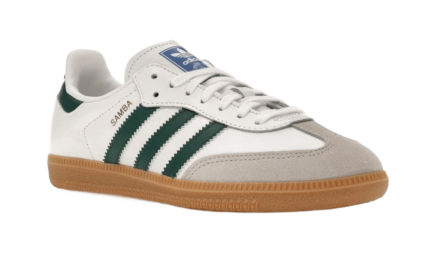 Adidas Samba OG White Collegiate Green Gum (Kids)