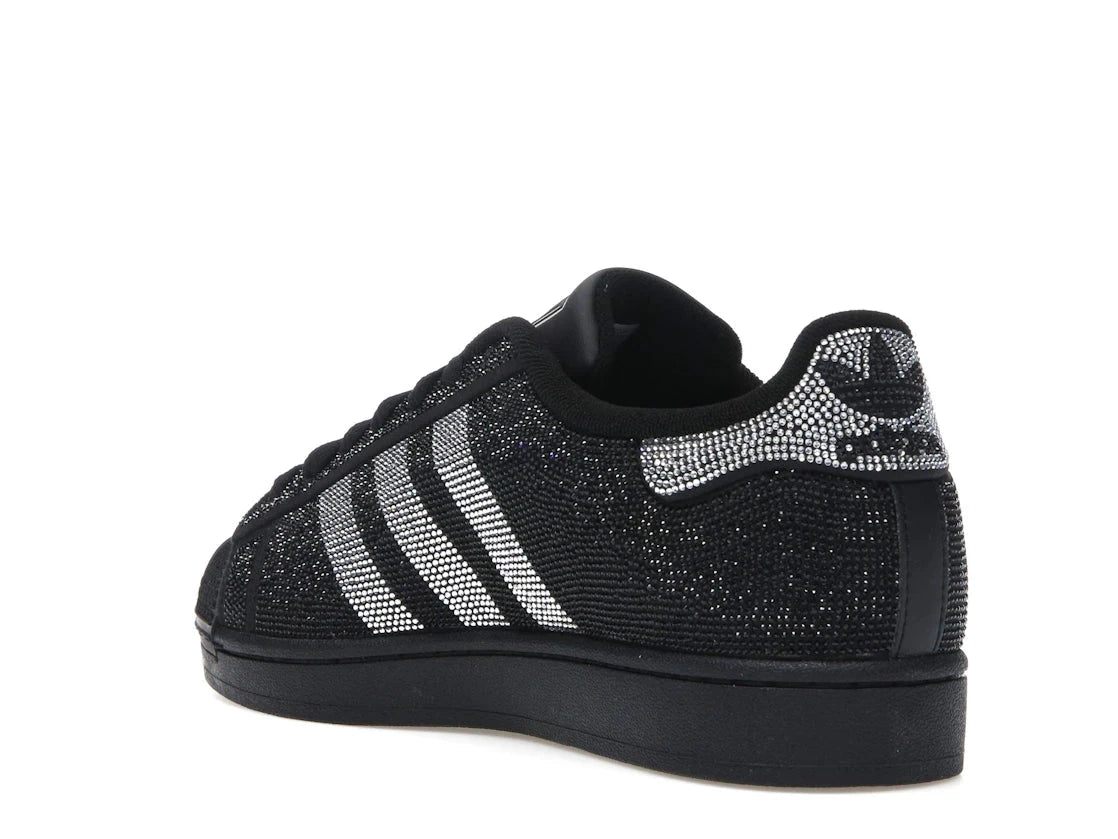 Superstar II Rhinestone Black Silver - IH4200