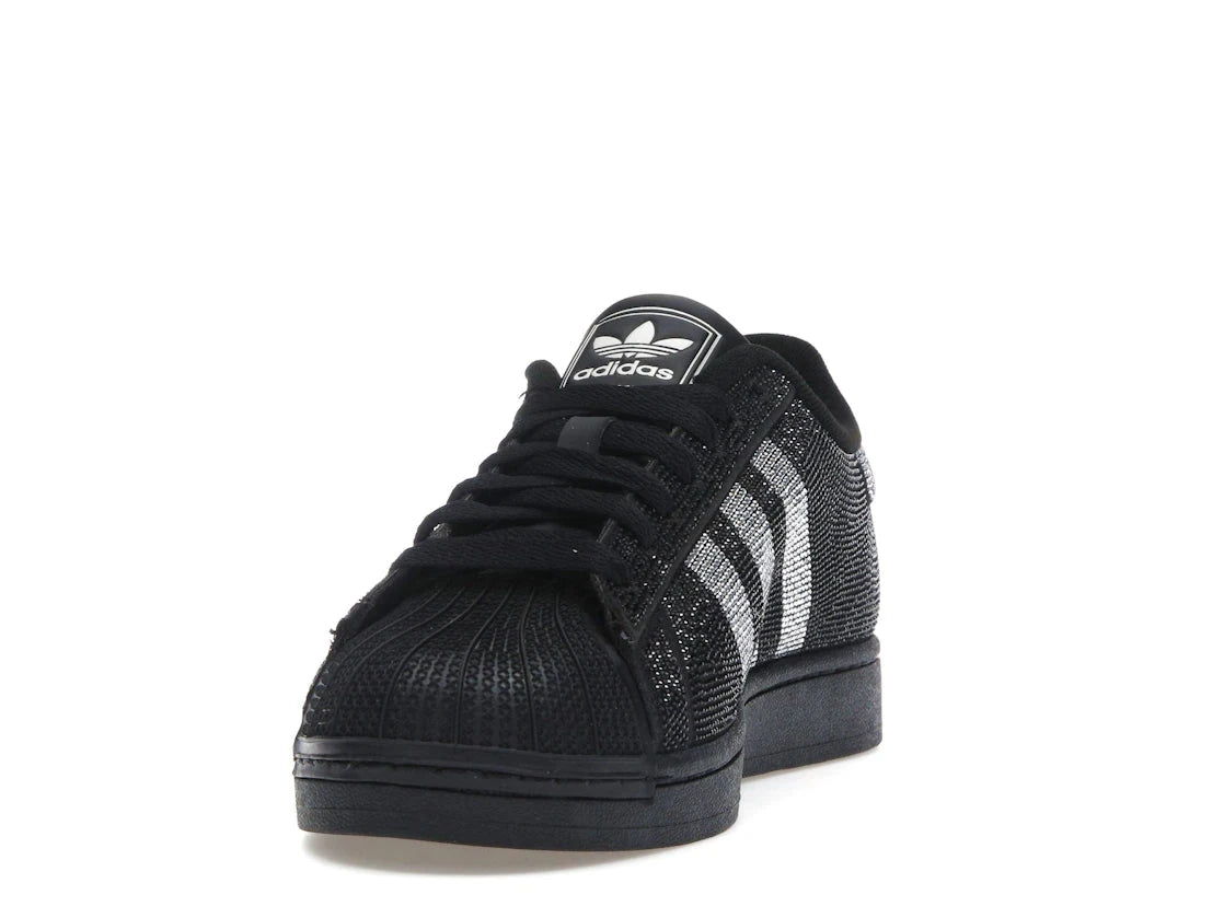 Superstar II Rhinestone Black Silver - IH4200