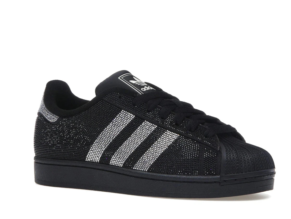 Superstar II Rhinestone Black Silver - IH4200