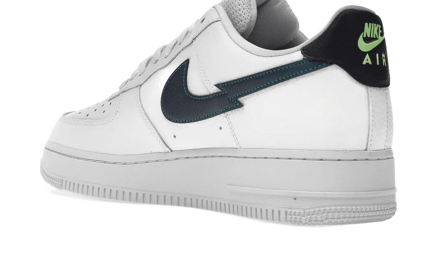 Air Force 1 Low Split Swoosh White Aquamarine - DJ6894-100