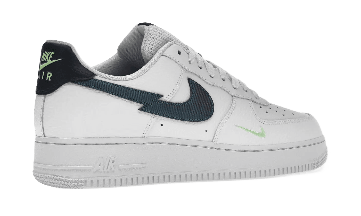 Air Force 1 Low Split Swoosh White Aquamarine - DJ6894-100