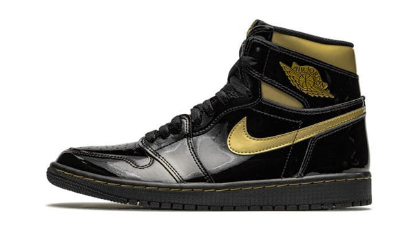Air Jordan 1 High Black Metallic Gold - 555088-032