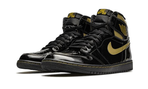 Air Jordan 1 High Black Metallic Gold - 555088-032