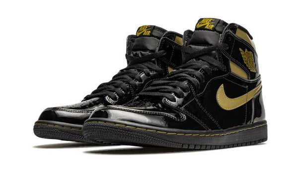 Black and metallic gold jordan 1 on sale