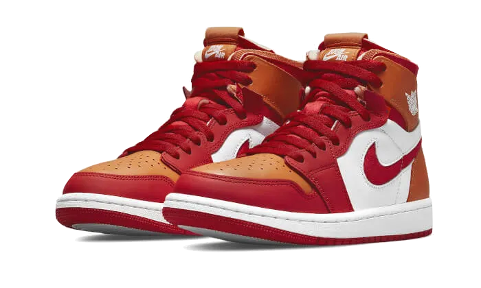 Air Jordan Air Jordan 1 High Zoom Air CMFT Fire Red Hot Curry - CT0979-603