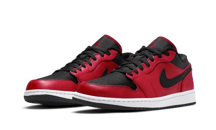 Air Jordan 1 Low Reverse Bred Pebbled Swoosh – limitierter Sneaker bei Shade Studios