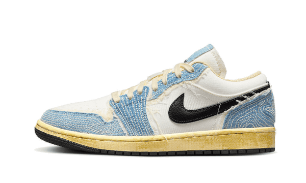 Air Jordan 1 Low SE WRMK Sashiko Denim - FN7670-493