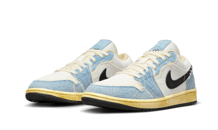 Air Jordan 1 Low SE WRMK Sashiko Denim - FN7670-493