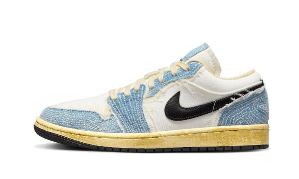 Air Jordan 1 Low SE WRMK Sashiko Denim - FN7670-493