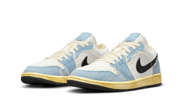 Air Jordan 1 Low SE WRMK Sashiko Denim - FN7670-493