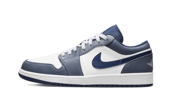 Air Jordan 1 Low Steel Blue - 553558-414