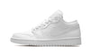 Air Jordan 1 Low Triple White Patent Swoosh (2022) - DV0990-111