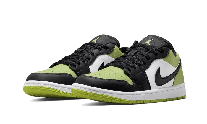 Air Jordan Air Jordan 1 Low Vivid Green Snakeskin - DX4446-301