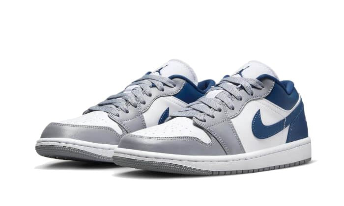 Air Jordan 1 Low White Grey Blue – limitierter Sneaker bei Shade Studios
