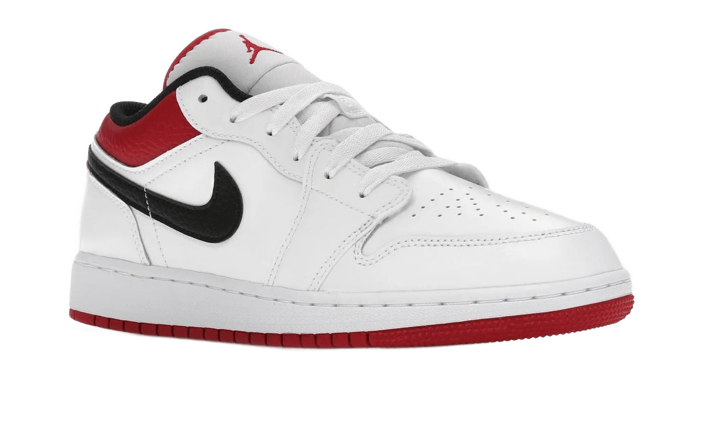 Air Jordan 1 Low White Gym Red - 553560-118