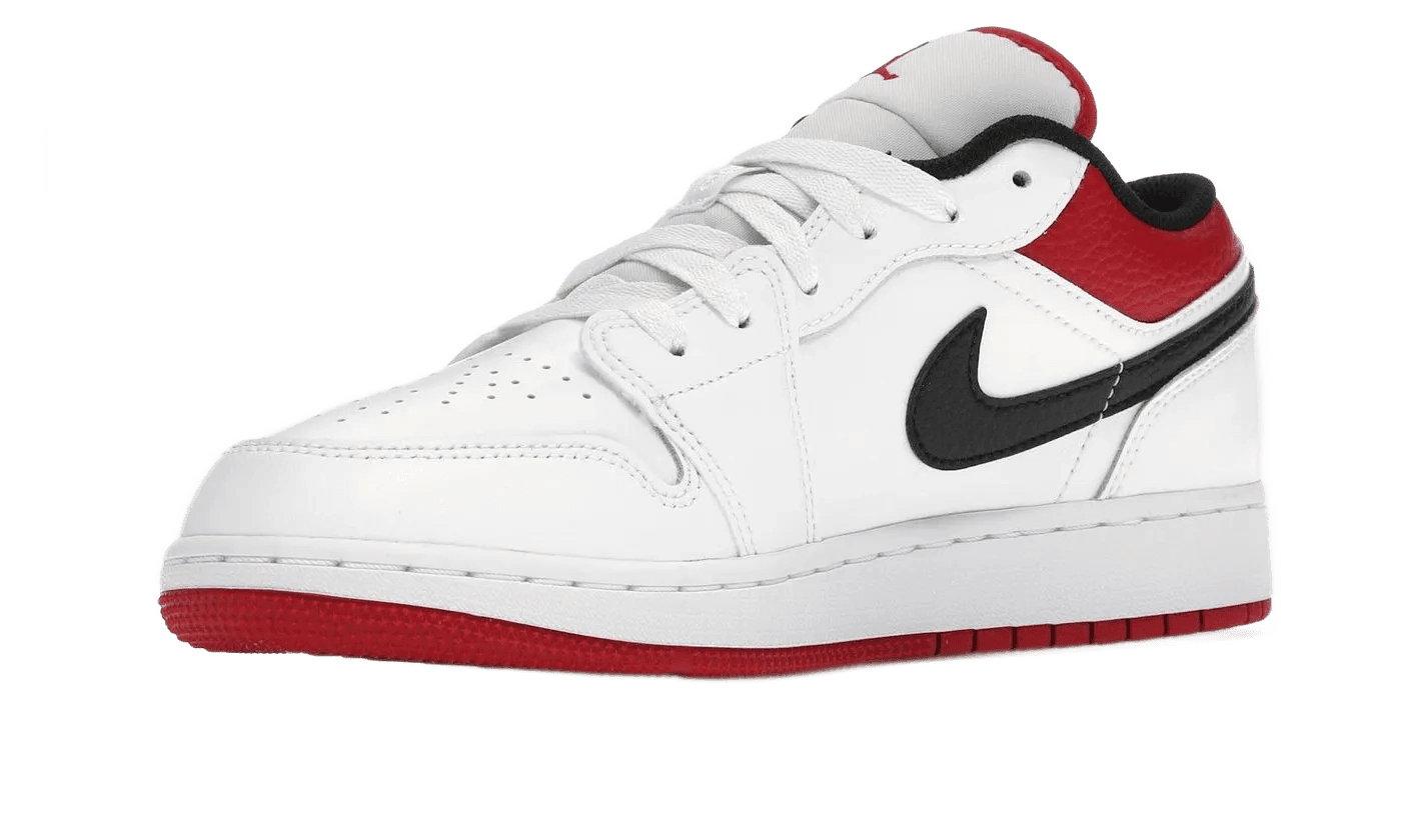 Air Jordan 1 Low White Gym Red - 553560-118