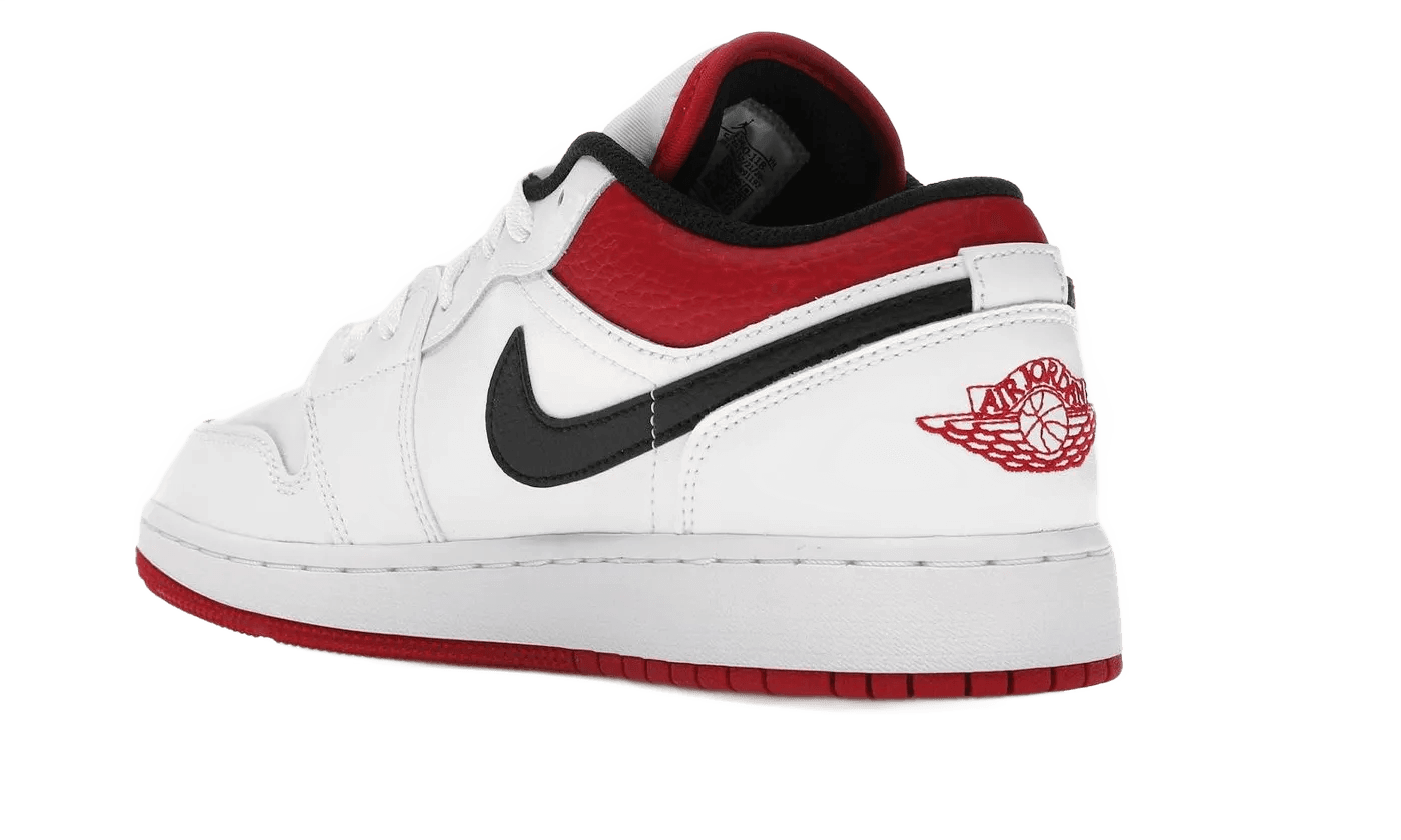 Air Jordan 1 Low White Gym Red - 553560-118