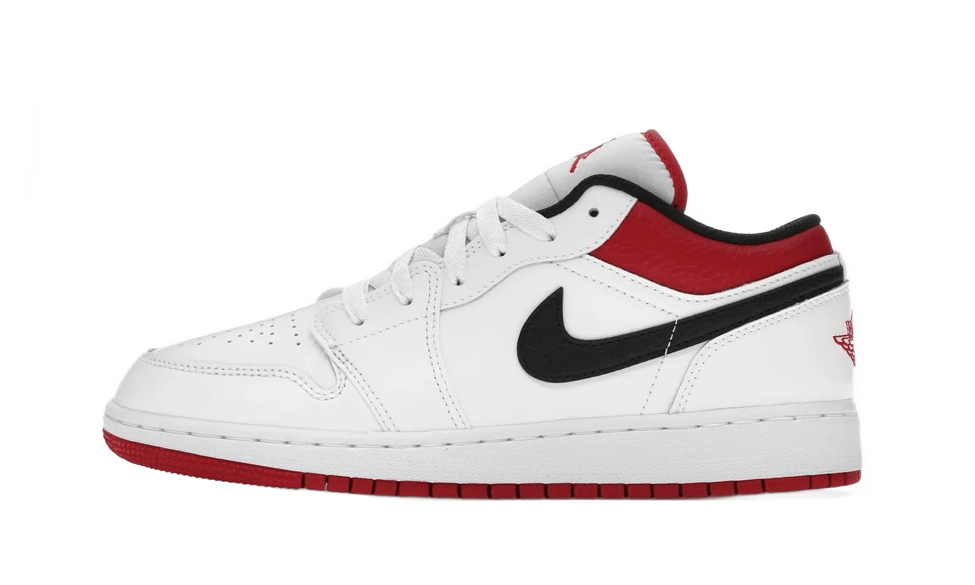 Air Jordan 1 Low White Gym Red - 553560-118