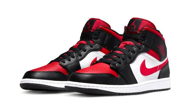 Air Jordan 1 Mid Alternate Bred Toe - 554724-079 / 554725-079