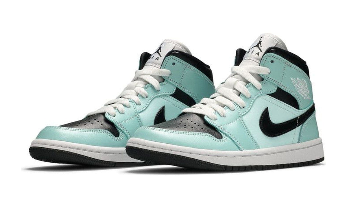 Wmns Air Jordan 1 Mid Aqua Black